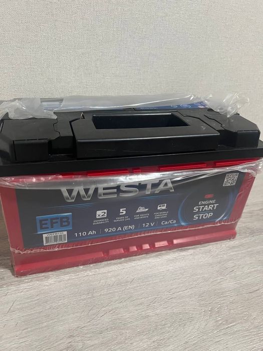 Продам аккумулятор westa 110 Ah новый