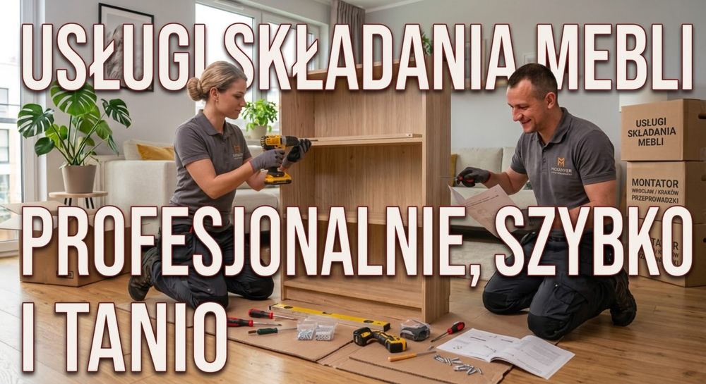 Złota rączka składanie mebli usługi domowe + sprzątanie Kraków-Wieliczka