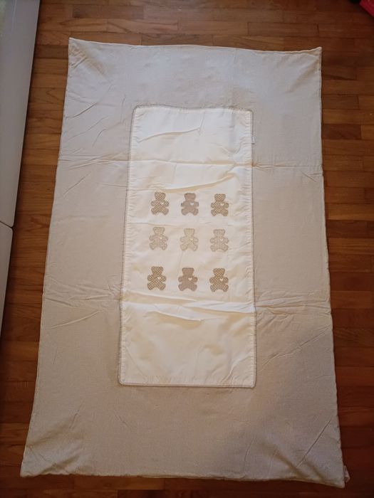 Edredão de bebé e resguardo de cama de grades