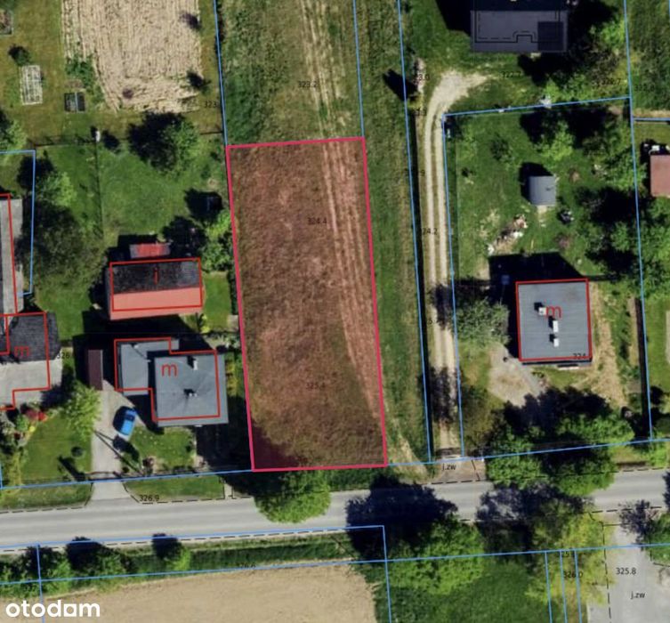 Działka budowlana 800 m² | Rudzica