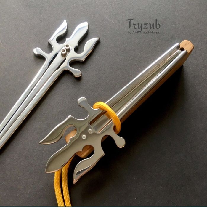 Дримба Варган "Тризуб" Україна, ручна робота, унікальний подарунок.