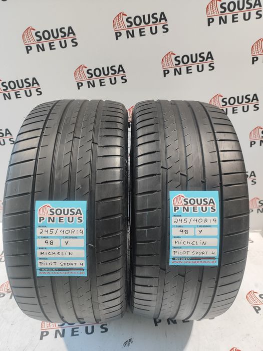 2 pneus semi novos 245-40R19 Michelin - Oferta dos Portes