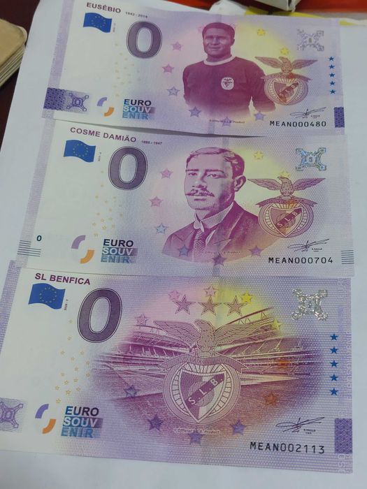 Notas Souvenir 0 Zero euros Portugal