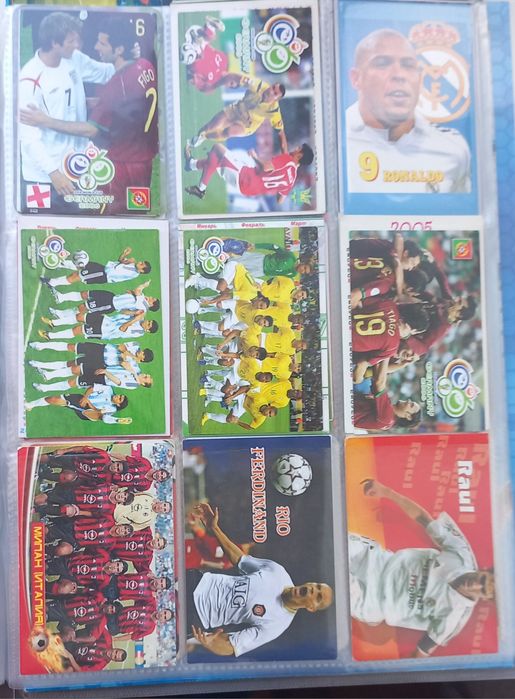 Футбольні календарики (panini, topps)