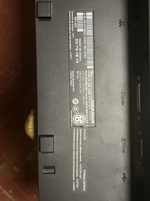 Монітор dell 24 дюйми, 60грц