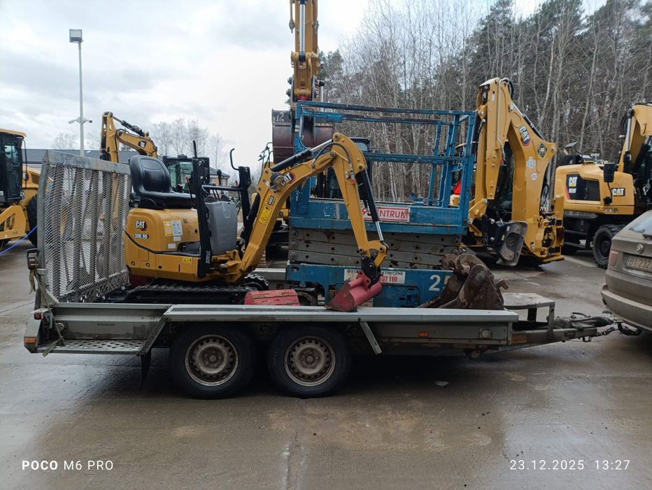 Wynajem minikoparki 1tona cat z młotem