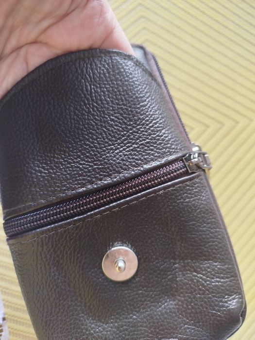 Saszetka męska skórzana do paska