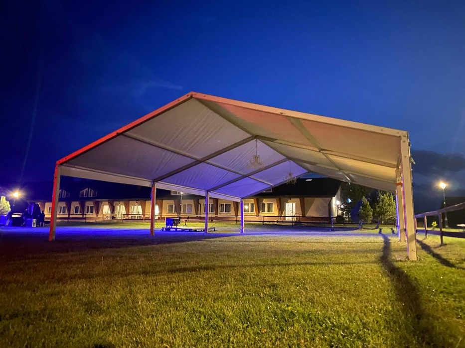 Wynajem hali namiotowej, namiot cateringowy, stoły, krzesła