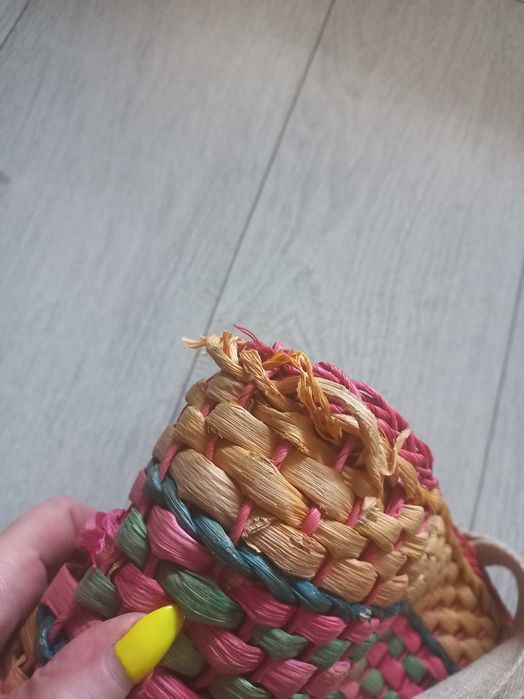 Torebka pleciona plażowa na wakacje