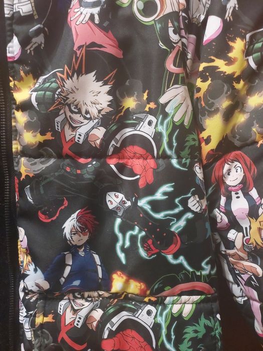 Зимова довга курточка, пальто аніме