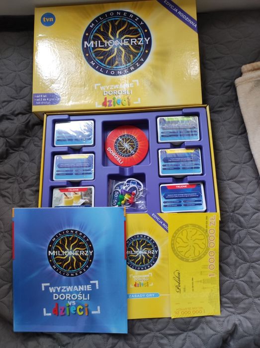 Gra Milionerzy wyzwanie dorośli kontra dzieci ( jak nowa )