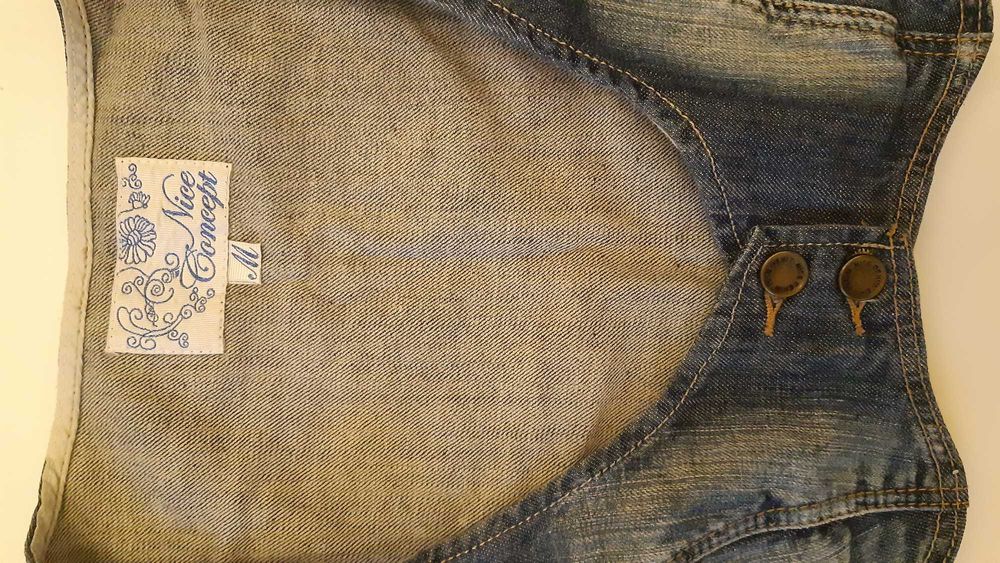 Kamizelka, gorset dżinsowy, rozmiar M