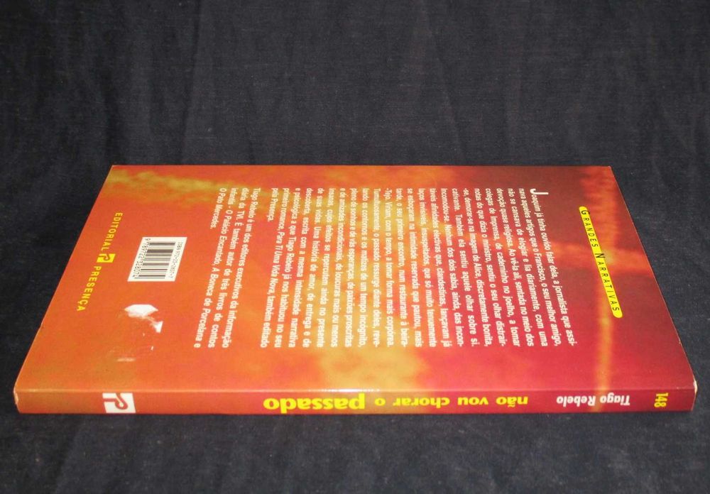 Livro Não Vou Chorar o Passado Tiago Rebelo
