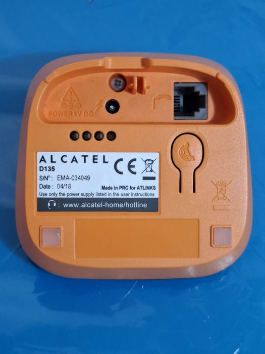 Telefone sem fios marca Alcatel D135 Laranja |  Novo