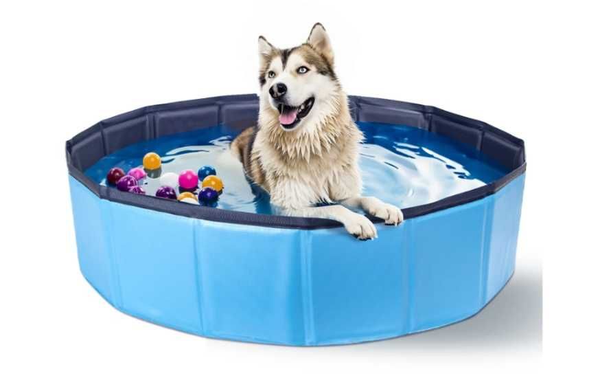 NOVO - Piscina Dobrável para Cães com Estrutura Reforçada