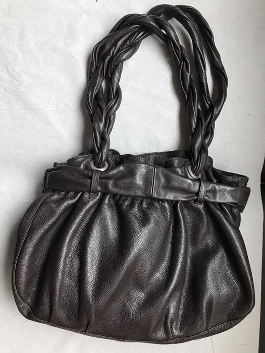 Mala Carteira Furla castanha em pele original