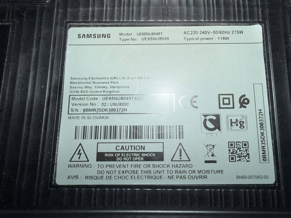 Телевізор Samsung UE65NU8049T з Німеччини