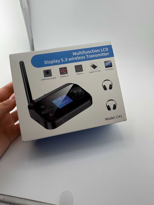 Adapter bluetooth transmiter c41 nadajnik audio odbiornik stereo