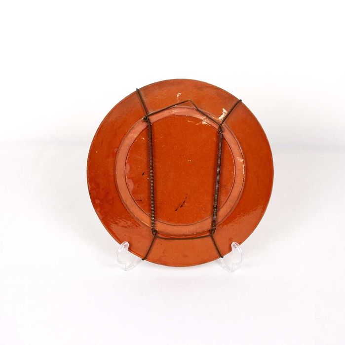 Prato em barro com motivos alentejanos