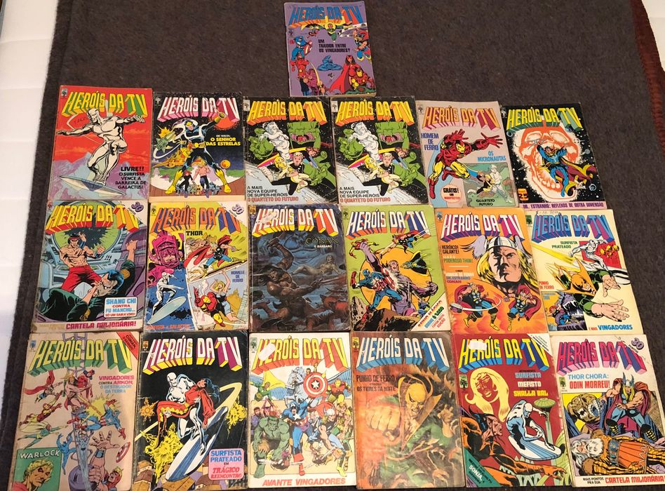 Revistas Marvel Heróis da TV anos 80/90