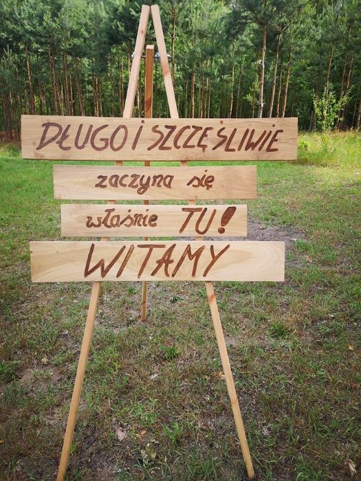 Tablica - powitanie gości weselnych