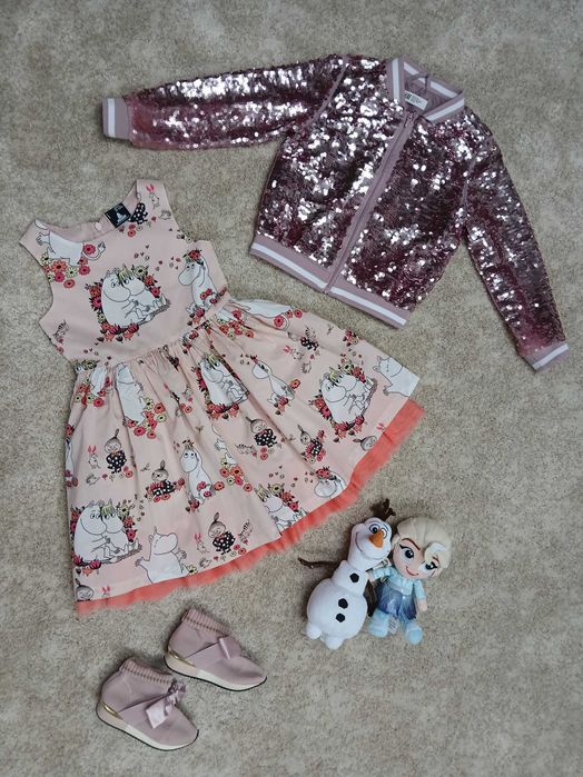 Mega paka 110-116 (5-6 lat) Święta Bluey Kraina Lodu Elsa Olaf Muminki