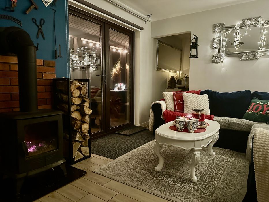 Domek Mała Cegielnia-sauna, balia z bąbelkami, rzutnik