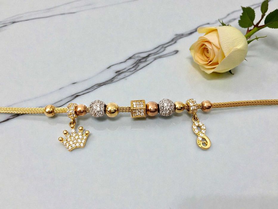 Bransoletka damska Pandorka pr. 585, nowoczesny wzór Lombard Gorzów