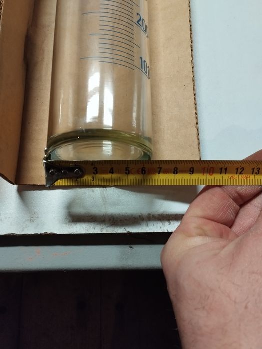 Menzurka szklana cylinder miarowy 1000 ml Dagra produkcja GDR nie PRL