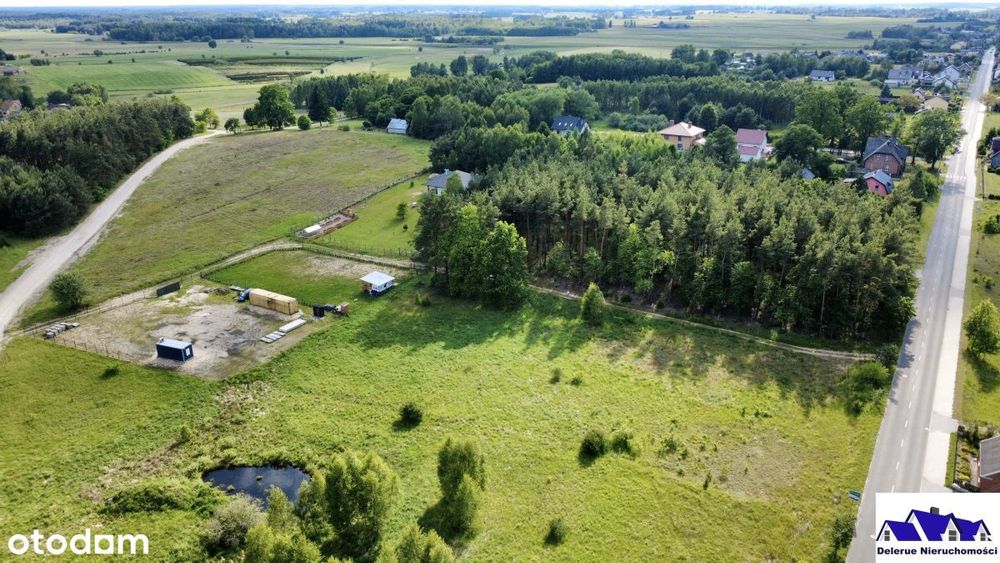 Działka budowlana w sąsiedztwie lasu