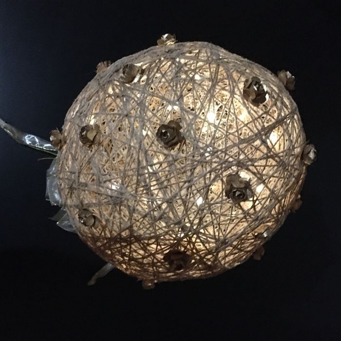 Candeeiro iluminado artesanato.