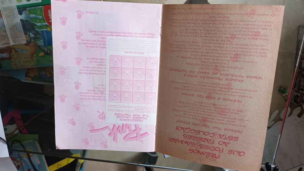 Caderneta Pantera cor de rosa - Ulifer 1996