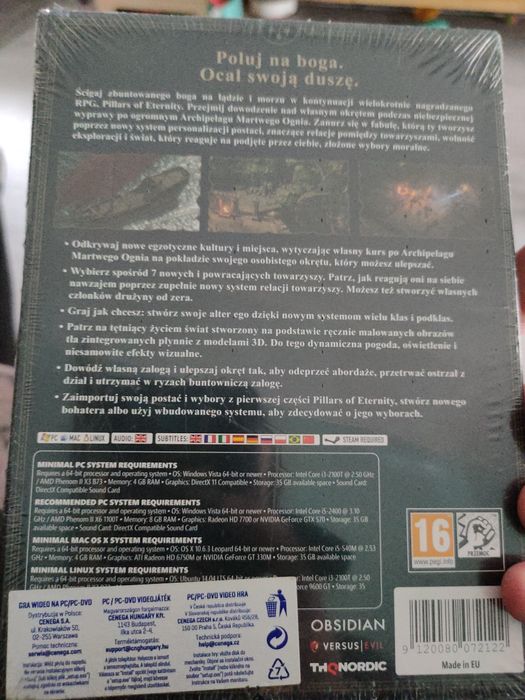 Gra pc pillars od eternity II deadfire nowa !