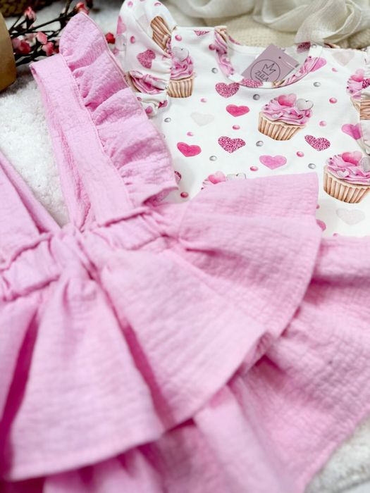 Nowa spódniczka muślin zula handmade 92