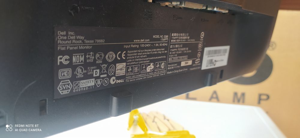 Монитор в рабочем состоянии