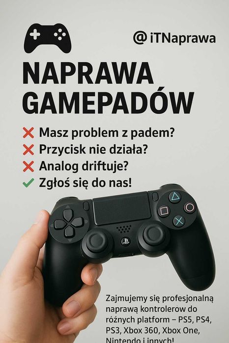 Serwis i Sprzedaż - Sprzętu Komputerowego, Drukarek, Konsol, Pady TMR.