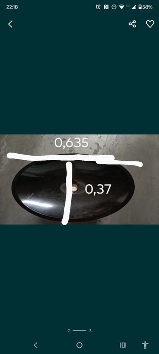 Pia de casa de banho preta