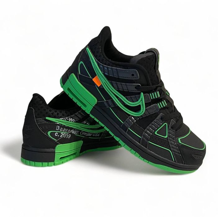 Кроссовки Nike Air Rubber Dunk Off-White Green Strike