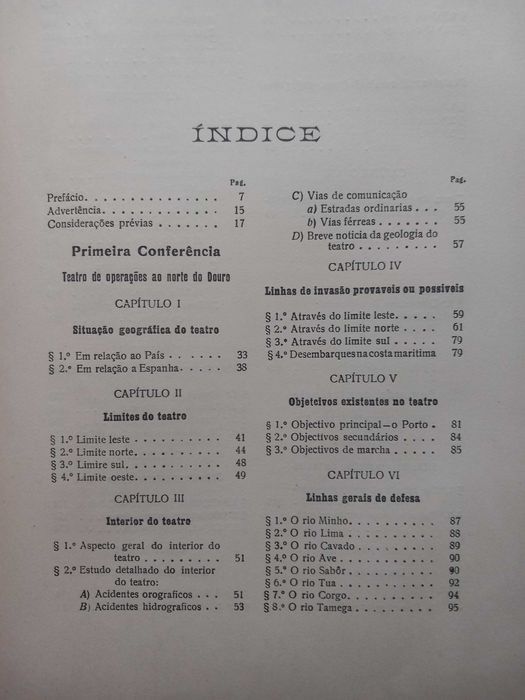 Militaria - Conferências sobre Estratégias edição dois volumes de 1932