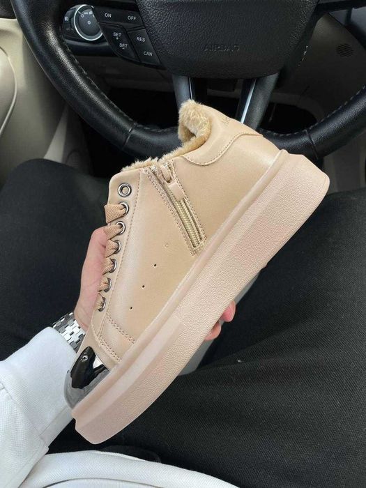 NEW Кросівки Alexander McQueen Metal Beige 40р 25.5см