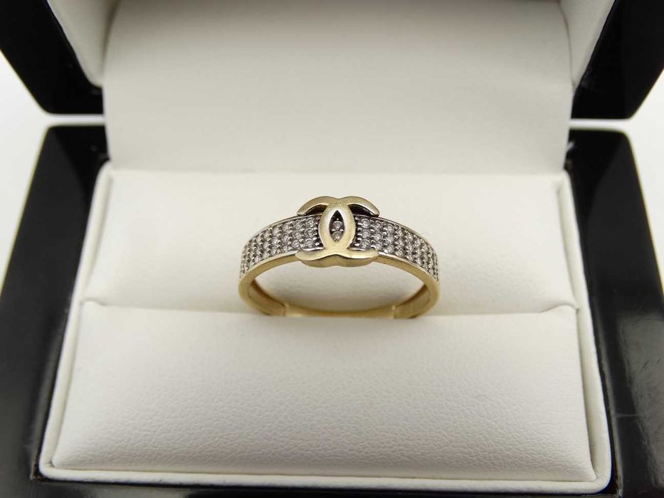 Piękny Złoty Pierścionek 2,66g P585 R20