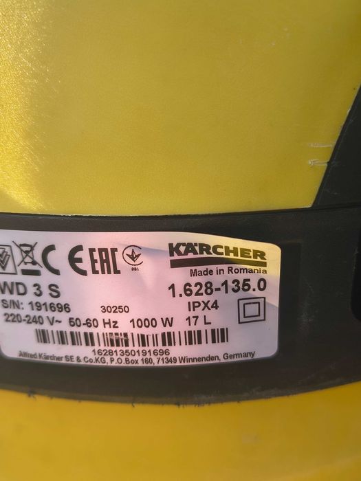 Odkurzacz KARCHER WD 3  Gwarancja