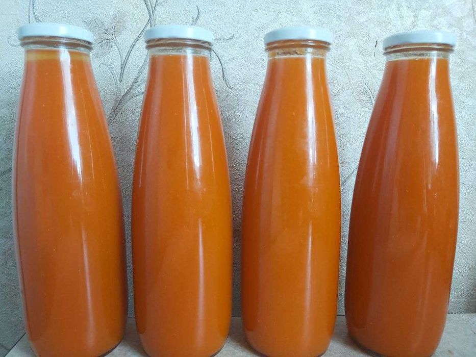 Сок томатный из красных помидор 0,7-3л 2025г иная домашняя консервация