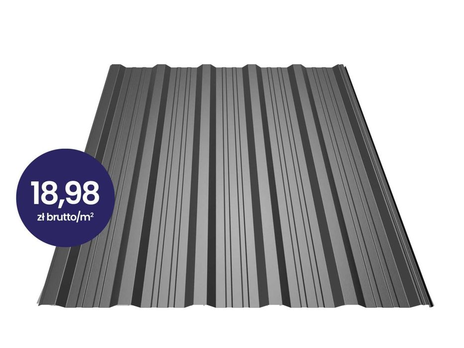 Blacha trapezowa grafitowa OD RĘKI cena brutto