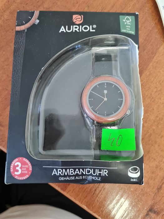 Zegarek na rękę skórzany pasek