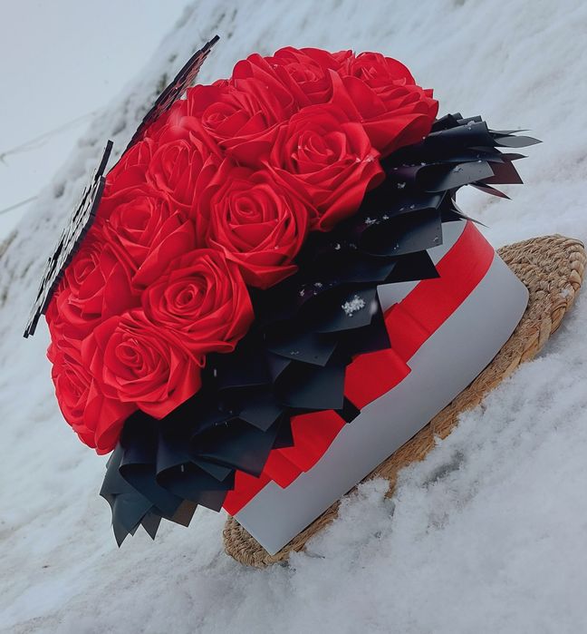 Букети з атласної стрічки