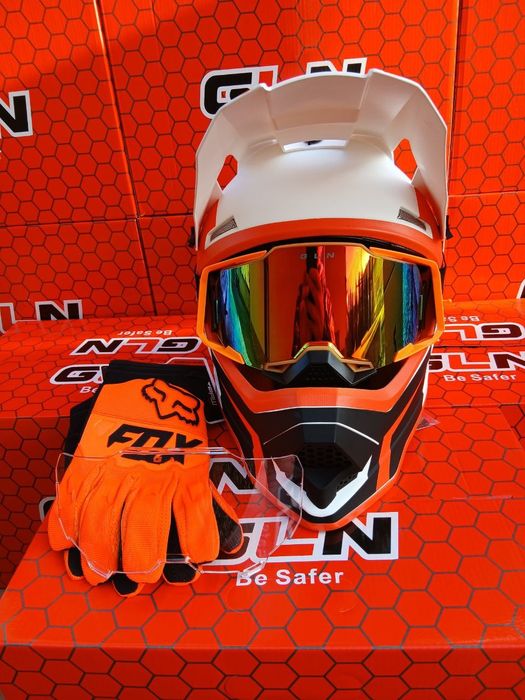 Мотошолом мотоциклетний шолом мото шлем кроссовый. Мотошолом кросовий