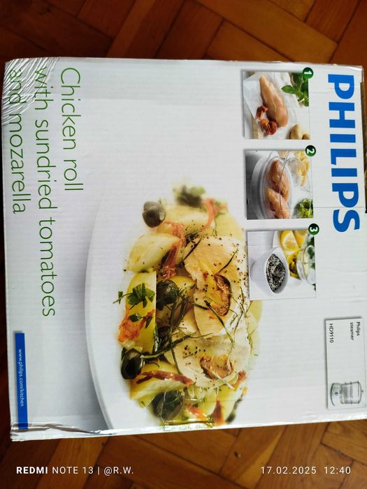 Parowar Philips HD9110 gotowanie na parze.