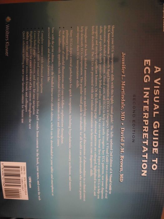 Medicina "A visual Guide to ECG interpretation" da Wolters Kluwer