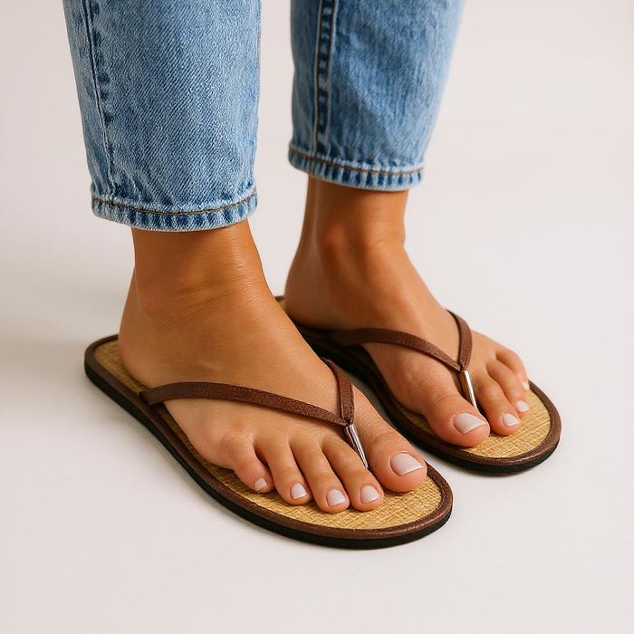 Klapki coffee japonki damskie modne błyszczące 4753 roz. 37